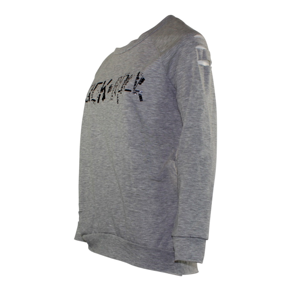 Fleece Sweatshirt with Neck Cut - Denny's