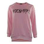 Fleece Sweatshirt with Neck Cut - Denny's