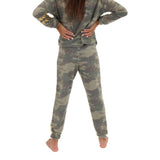 Green Camo Jogger with Gold Stripe - Denny's