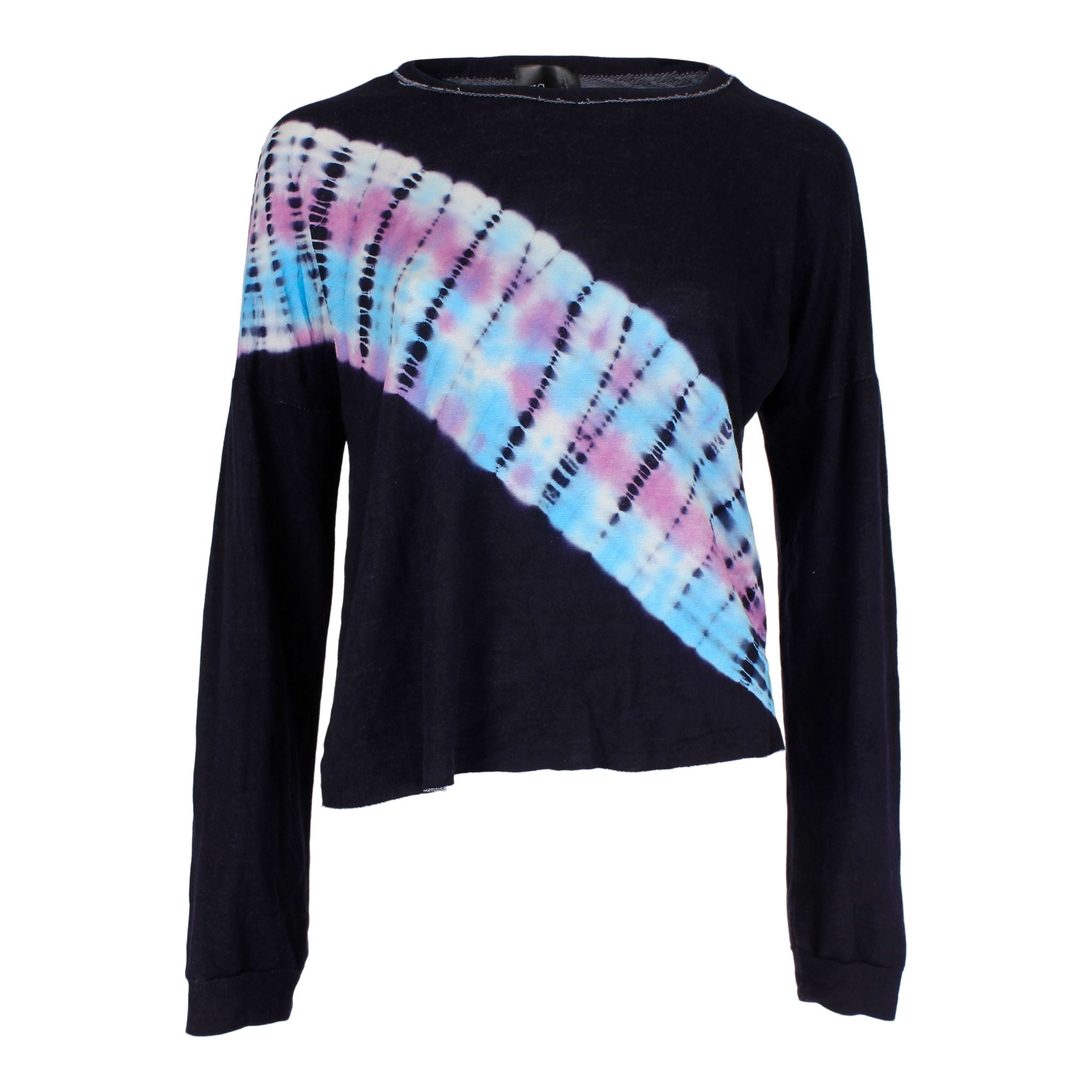 Tie Dye Neon Stripe Crew - Denny's