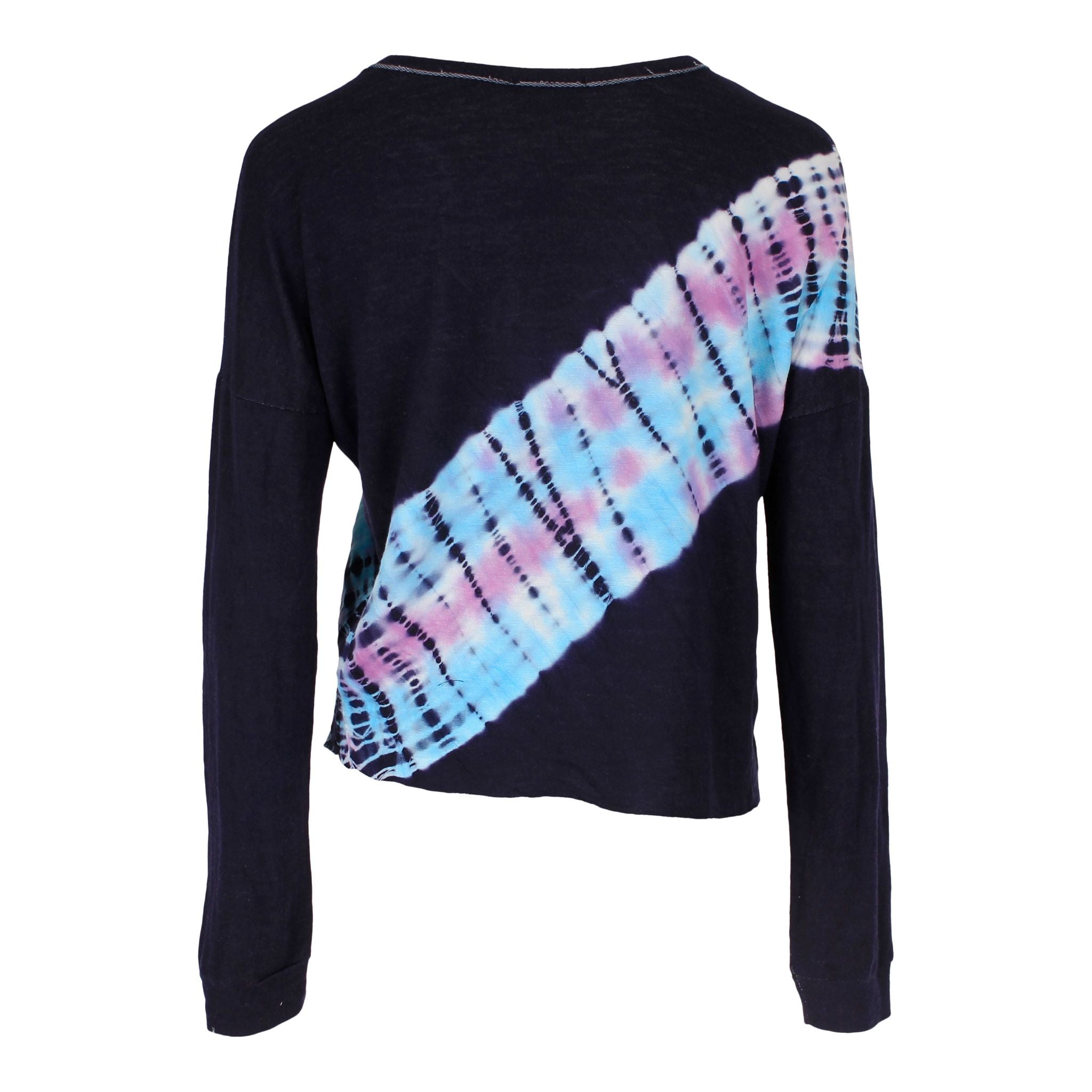 Tie Dye Neon Stripe Crew - Denny's