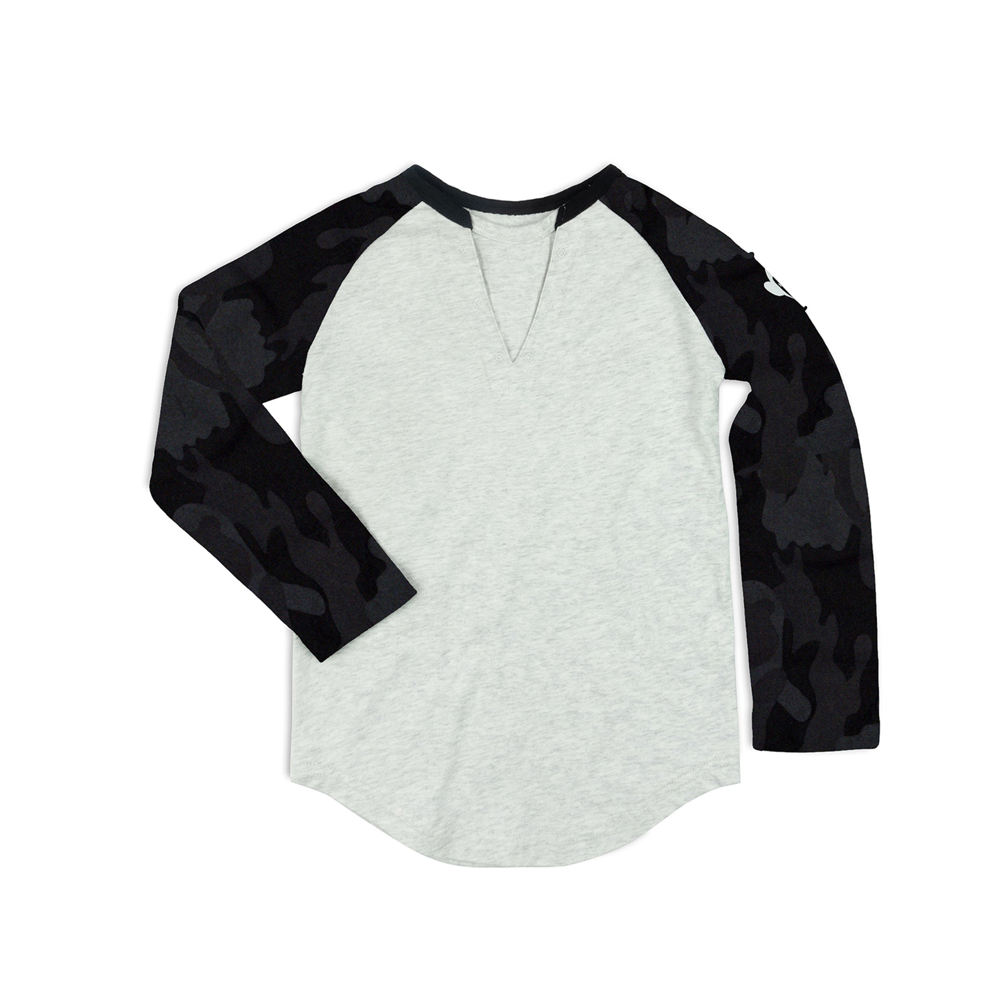 Camo Sleeve Baseball Tee - Denny's