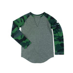 Camo Sleeve Baseball Tee - Denny's