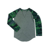Camo Sleeve Baseball Tee - Denny's