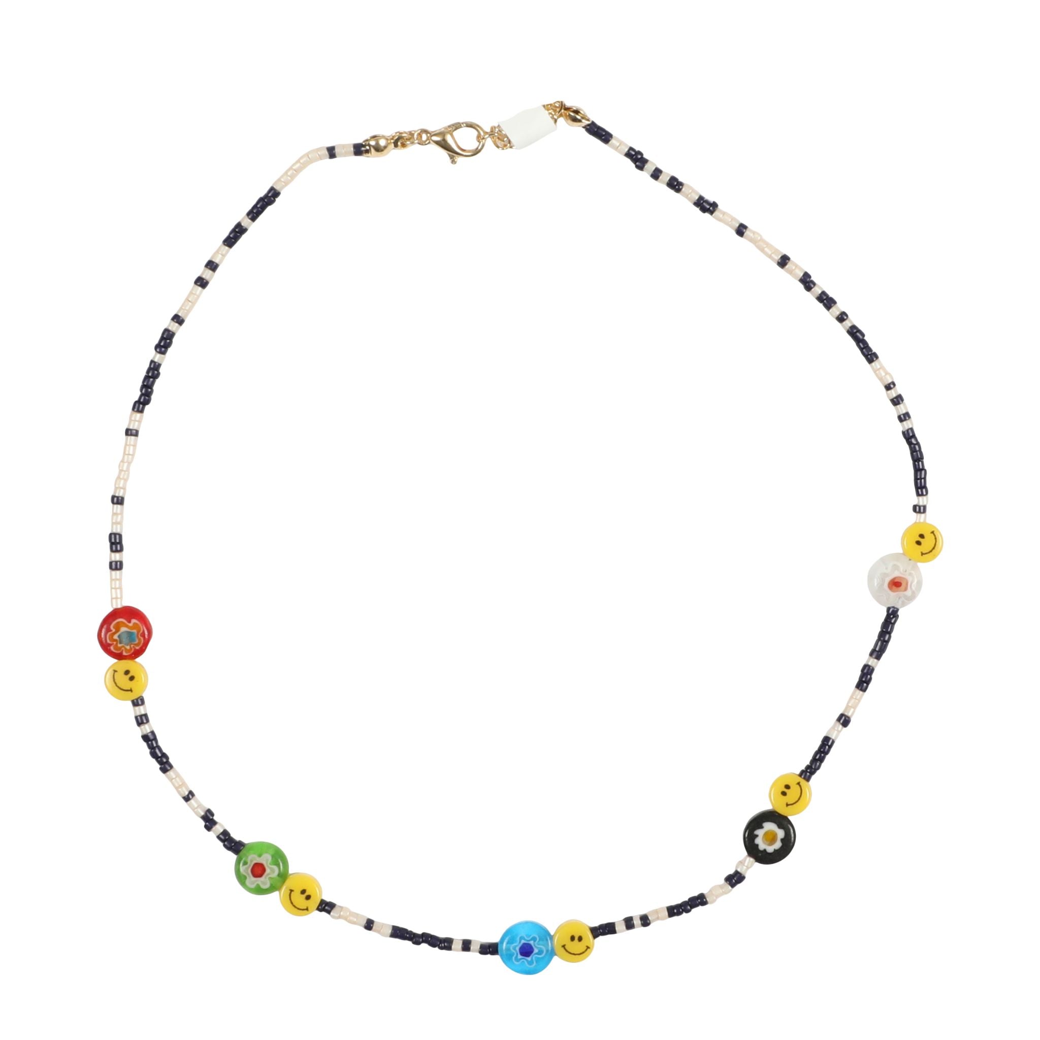 Rainbow Smile Black Mix Choker - Denny's