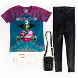 Black Crocodile High Rise Legging - Denny's
