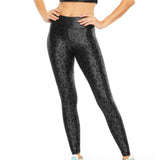 Black Leopard High Rise Legging - Denny's
