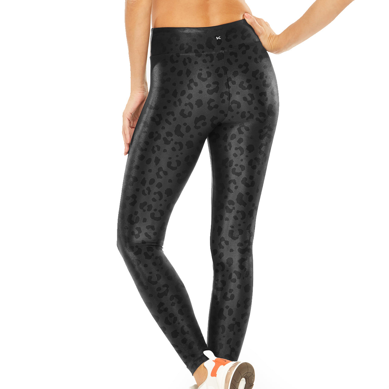Black Leopard High Rise Legging - Denny's