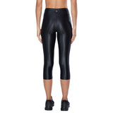High Rise Lustrous Solid Capri - Denny's