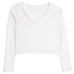 Ribbed V-Neck Top - Denny's