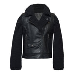 Faux Leather Sherpa Moto Jacket - Denny's