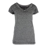 Short Sleeve Burnout Cold Shoulder Vneck - Denny's