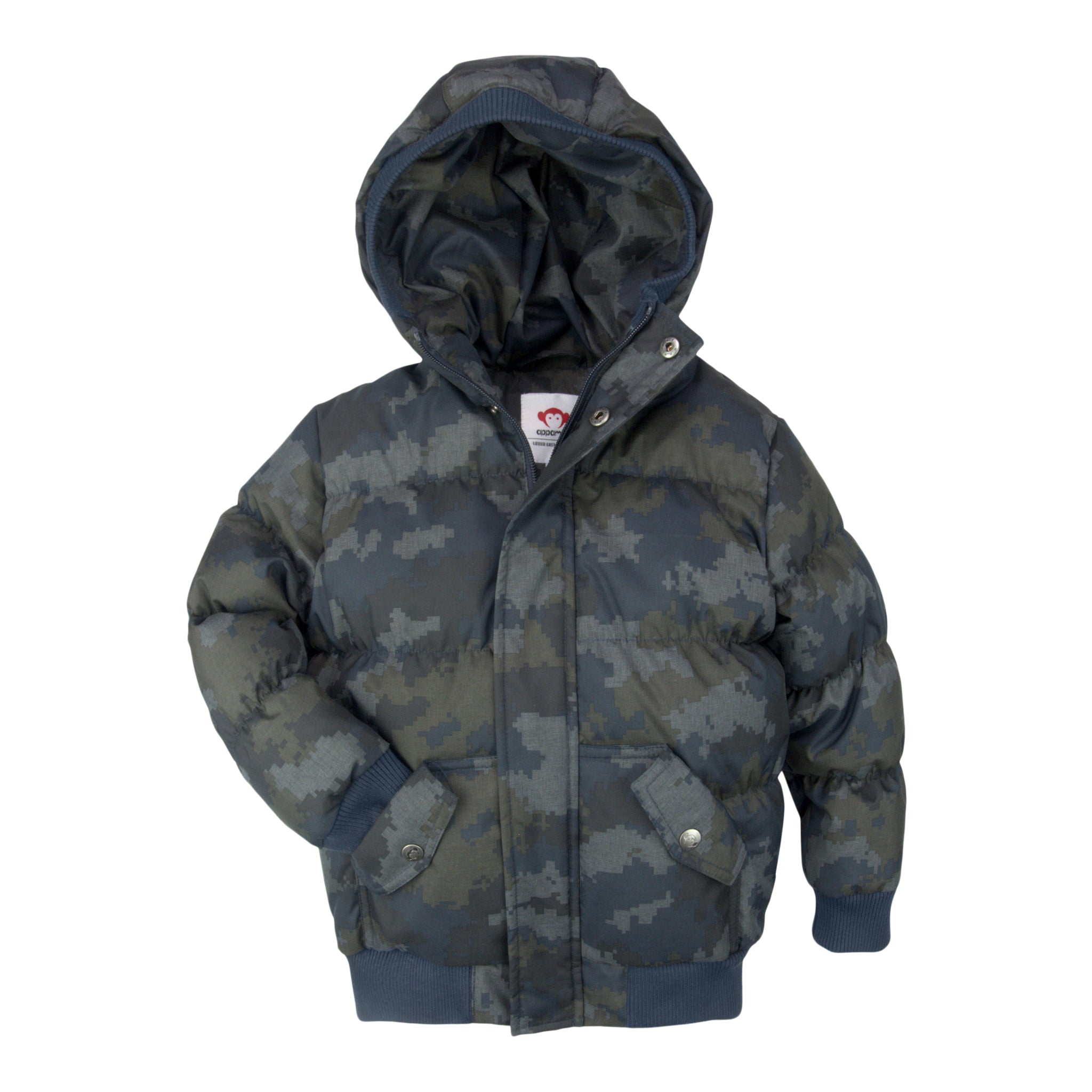 Pixel Camo Puffy Coat - Denny's