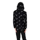 Hooded Print Linear Long Sleeve Tee - Denny's