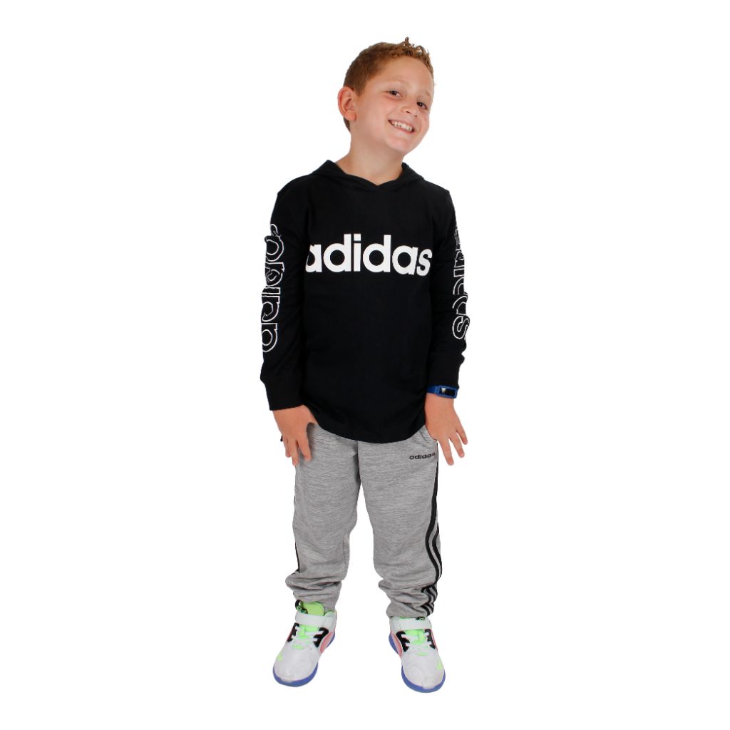 Hooded Linear Long Sleeve Tee - Denny's