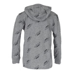 Hooded Print Long Sleeve Tee - Denny's