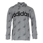 Long Sleeve Hooded Print Linear Tee - Denny's