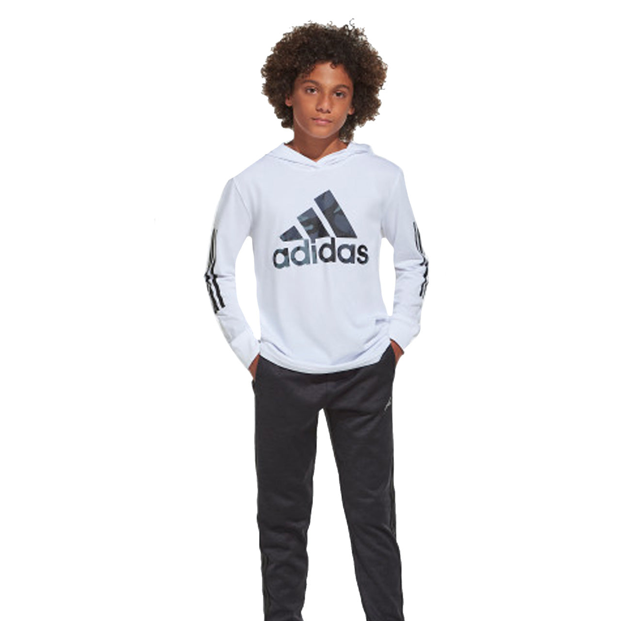 Camo Long Sleeve Hooded Tee - Denny's