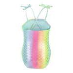 1pc Flounce Mermaid Glitter Bathing Suit - Denny's