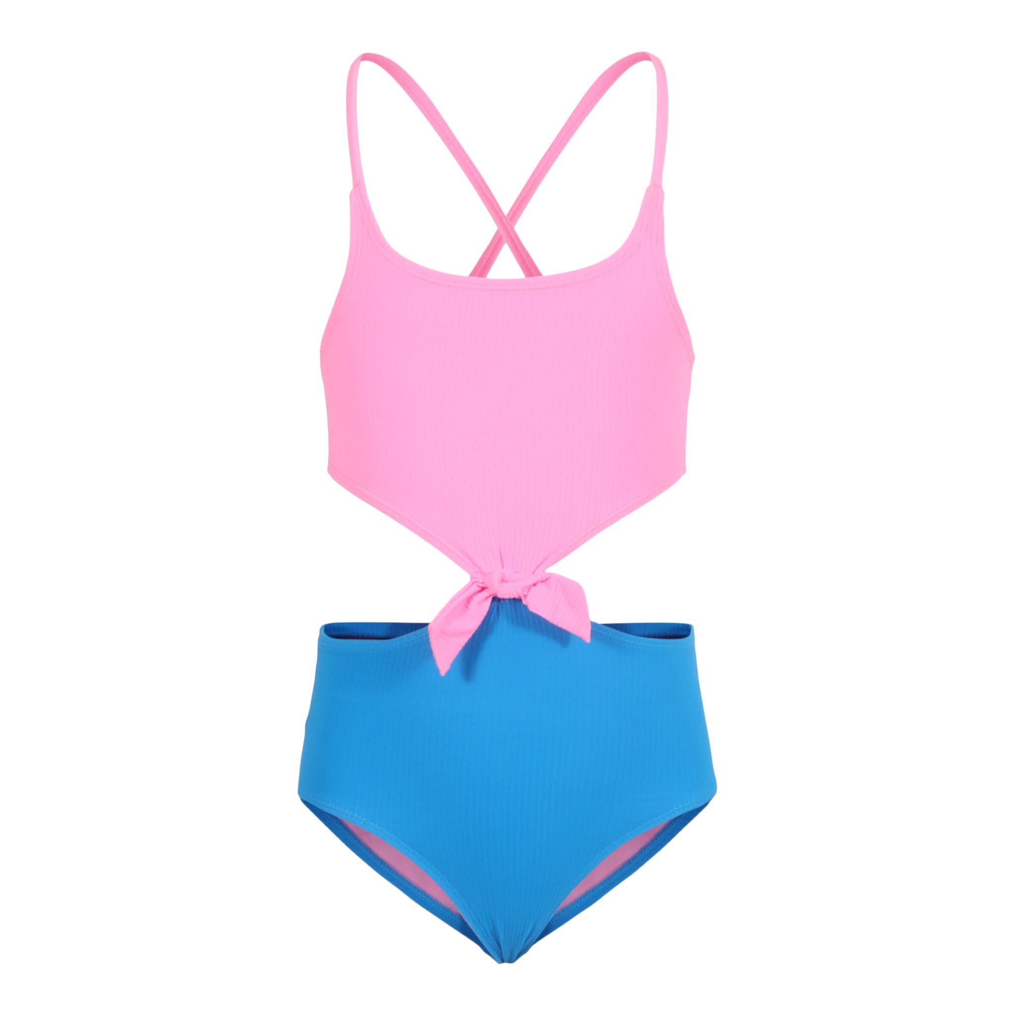 1pc Rib Colorblock With Side Cutouts - Denny's