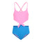 1pc Rib Colorblock With Side Cutouts - Denny's