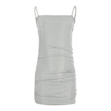 Metallic Rouched Dress - Denny's