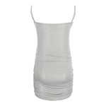 Metallic Rouched Dress - Denny's