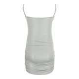 Metallic Rouched Dress - Denny's