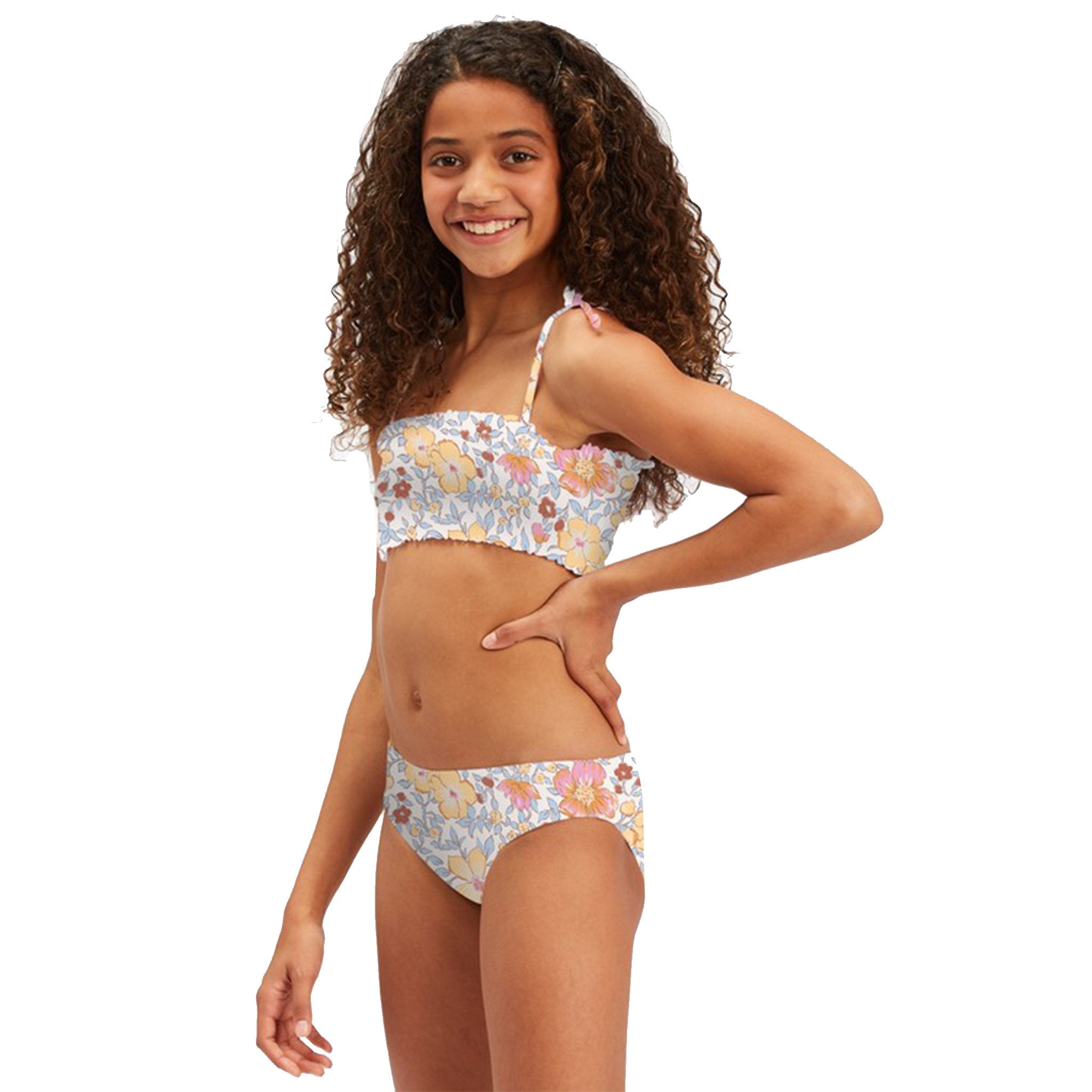 2pc Floral Smocked Bikini - Denny's
