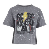 Splatter ACDC Crop Tee - Denny's