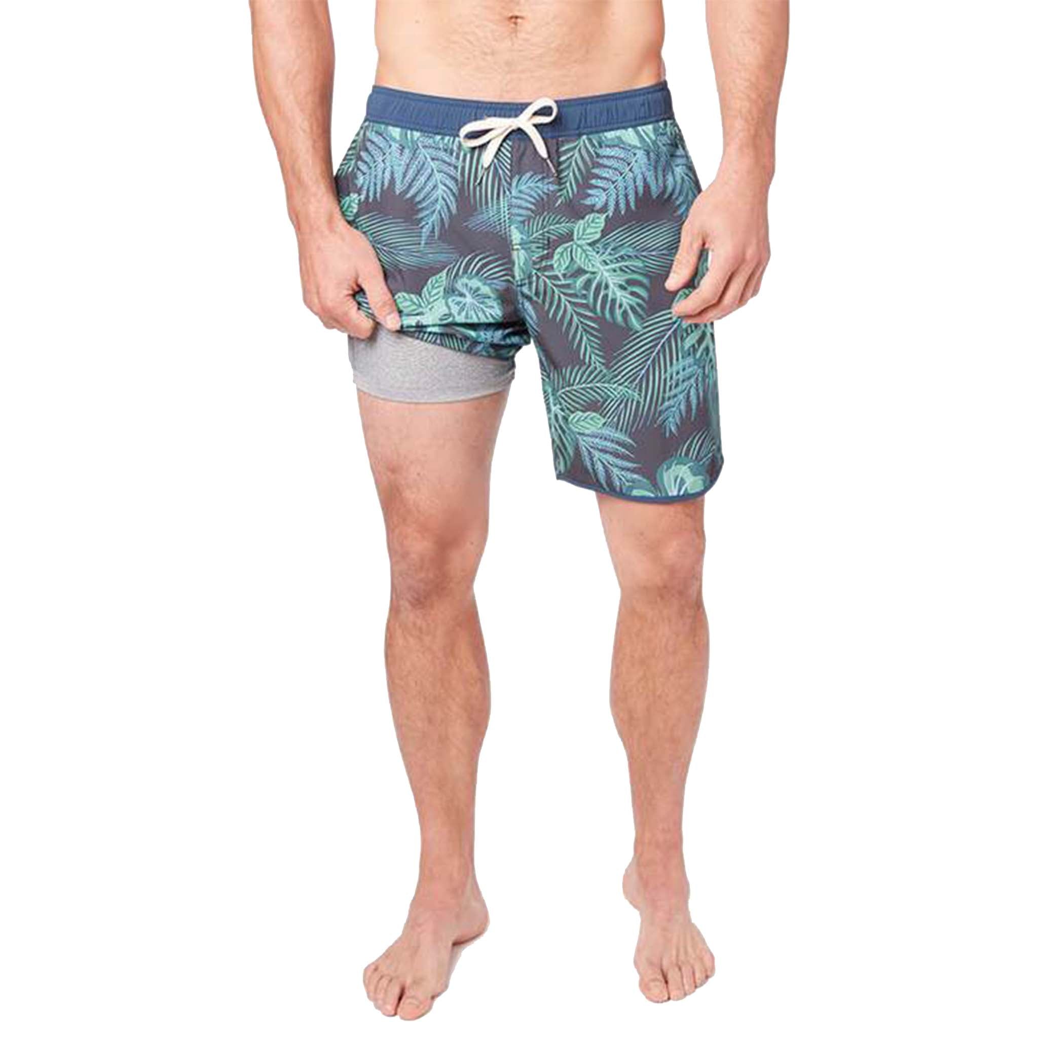 Navy Evergreen Swim Trunk - Denny's