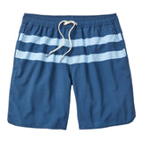 Light Blue Stripe Swim Trunk - Denny's