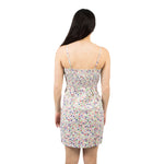 Floral Cut Out Rouched Dress - Denny's