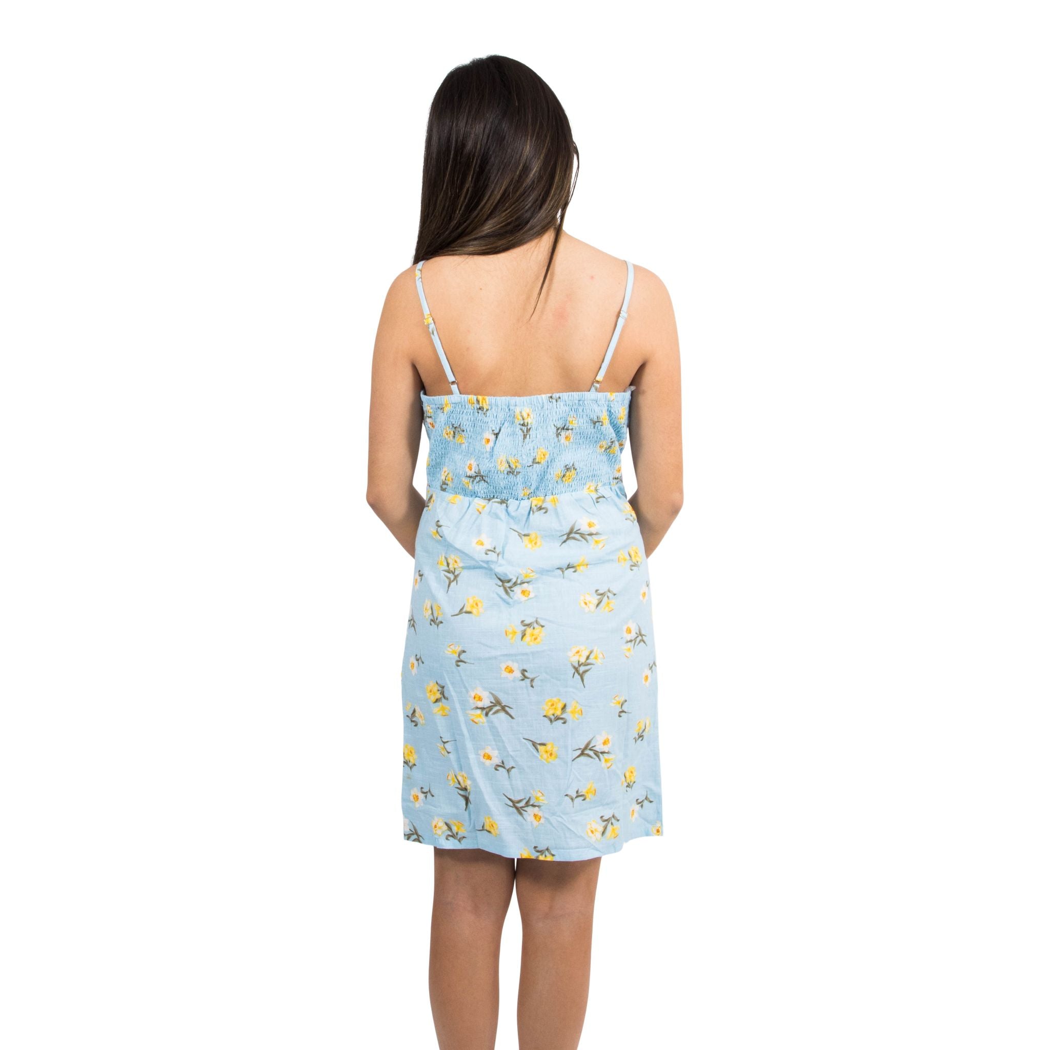 Floral Cut Out Rouched Dress - Denny's
