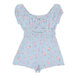 Floral Cut Out Romper - Denny's