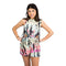 Yummy Side Cut Out Rouched Romper - Denny's