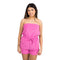 Solid Terry Strapless Romper - Denny's