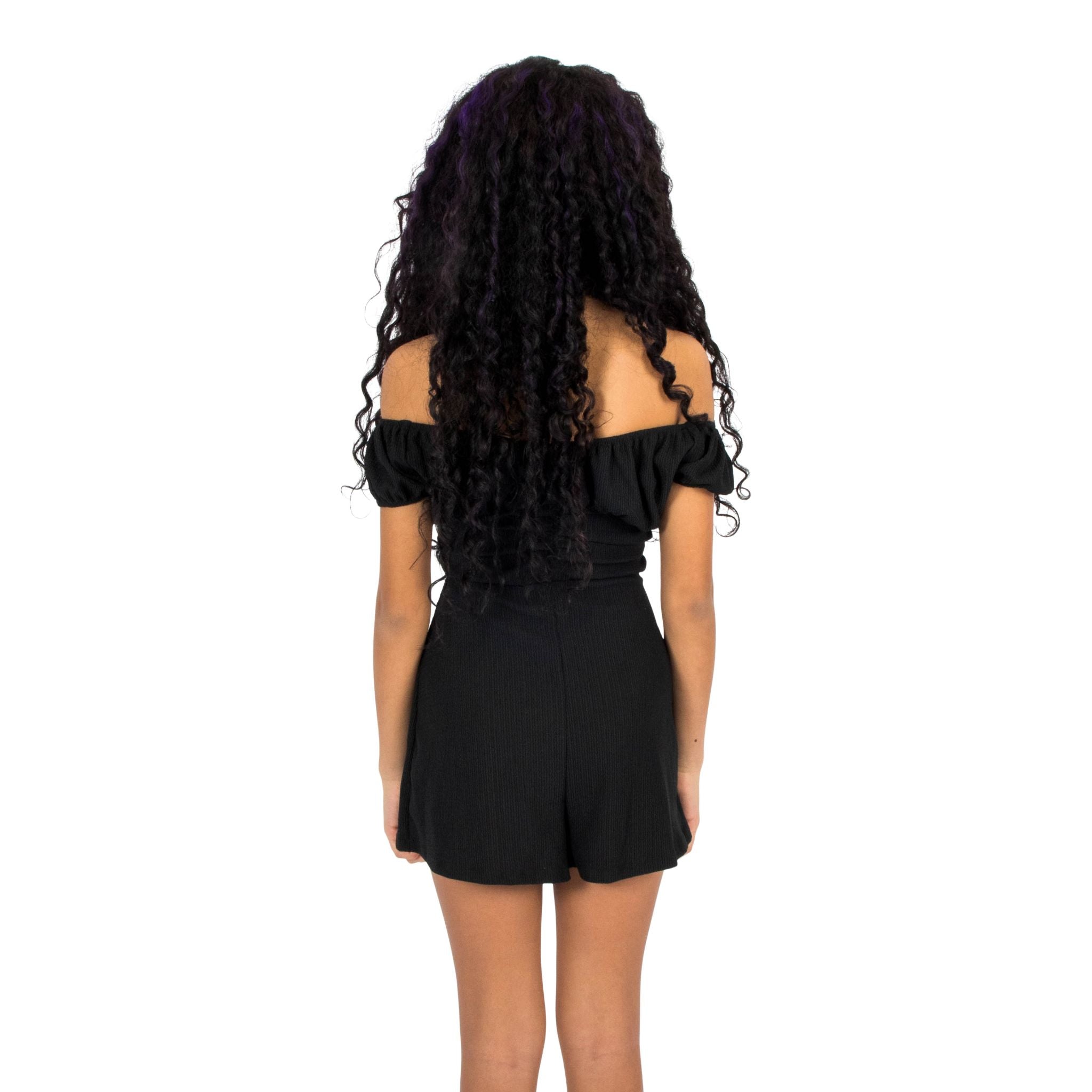 Vneck Ruched Romper - Denny's