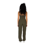 Cut Out Ruched Front Halter Jumper - Denny's
