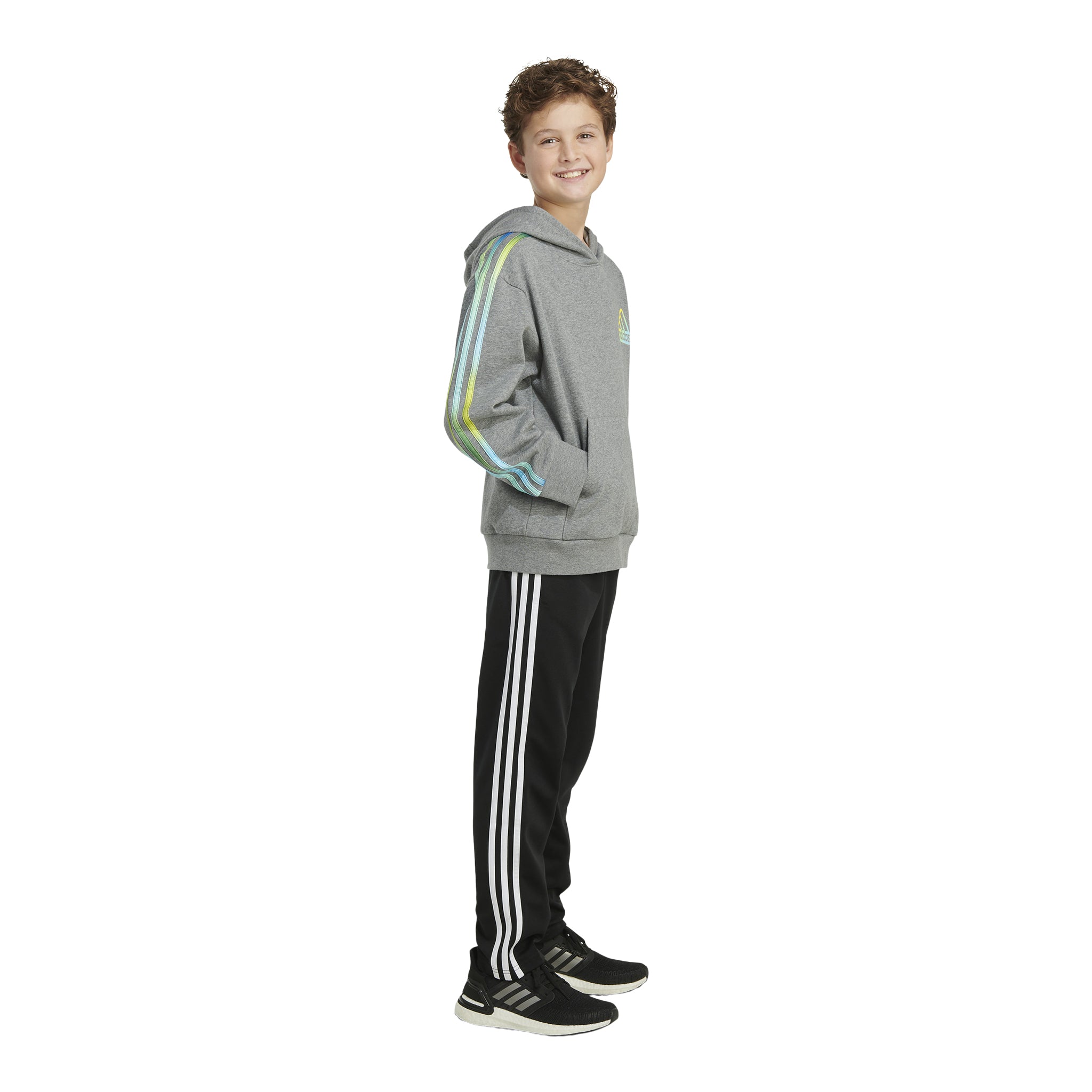 Game Fade 3-Stripes Hooded Pullover - Denny's