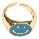 Adjustable Smiley Face Ring - Denny's