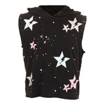 Sleeveless Hoody with Allover Stars - Denny's