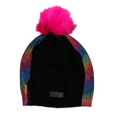 Adult Rainbow Foil Hat with Faux Pom - Fits Junior - Denny's