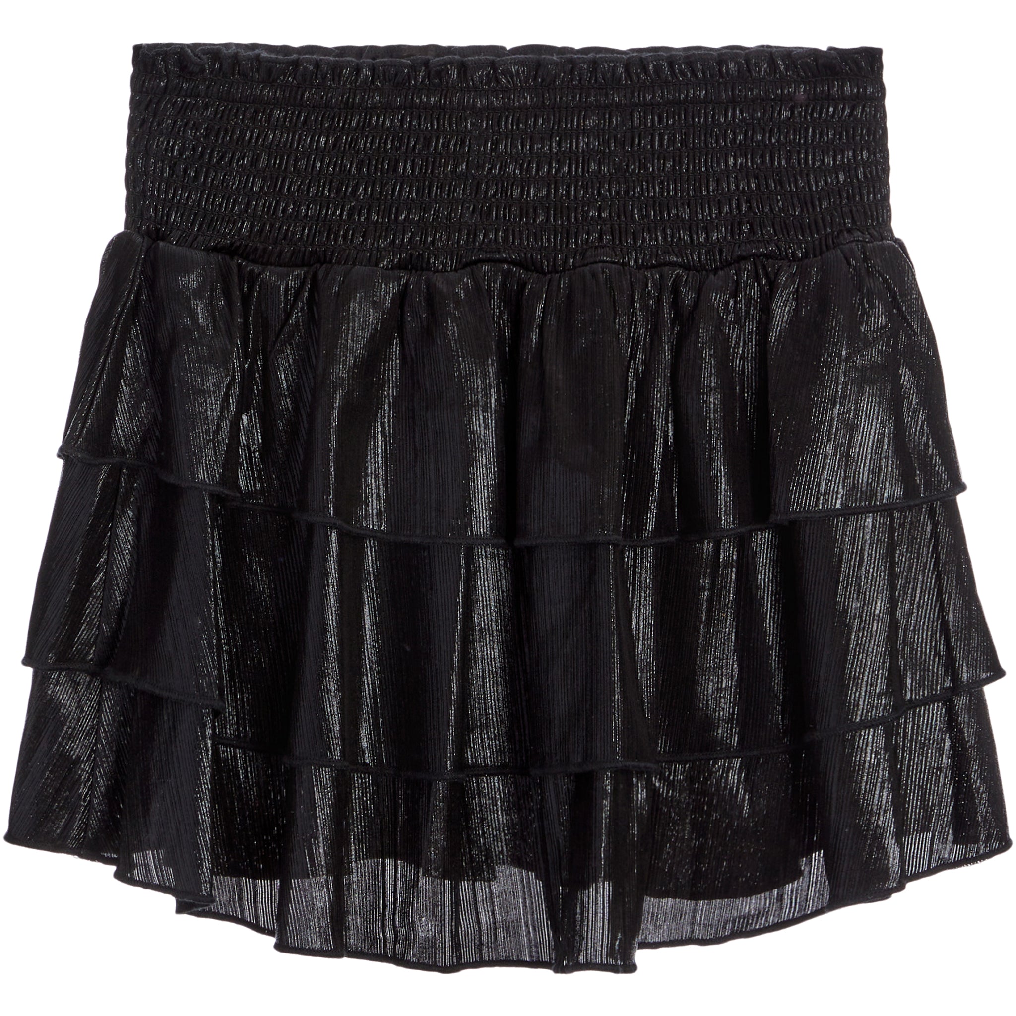 Metallic Smock Tier Skirt - Denny's