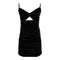 Keyhole Velvet Dress - Denny's