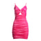 Amelia Velvet Key Hole Dress - Denny's