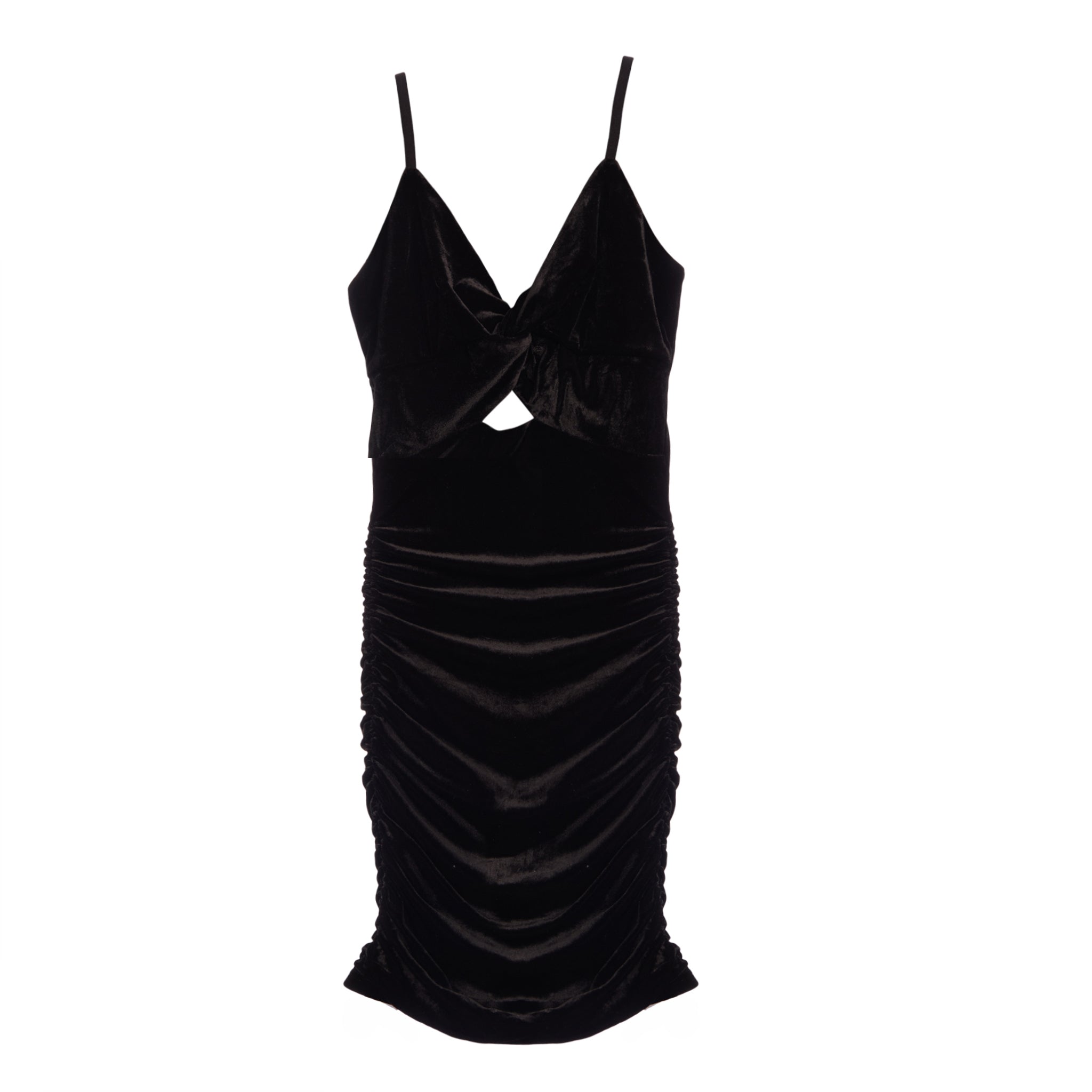 Amelia Keyhole Velvet Dress - Denny's