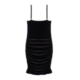 Amelia Keyhole Velvet Dress - Denny's