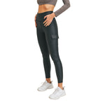 Foil High Waisted Cargo Leggings - Denny's