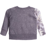 Blue Camo & Grey Asymmetric Sweatshirt - Denny's